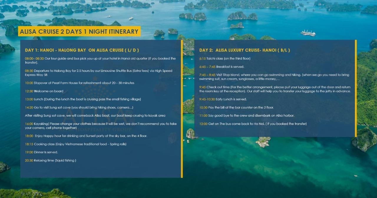 Hotel Alisa Cruise Halong Ha Long Zewnętrze zdjęcie